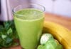 Grüner Smoothie mit Banane