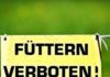 Fastenzeit - Füttern verboten