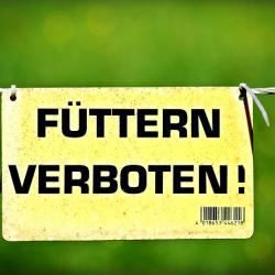 Fastenzeit - Füttern verboten